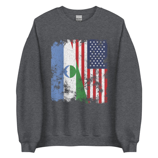 Kabardino Balkaria USA Flag Sweatshirt