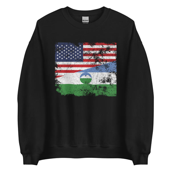Kabardino Balkaria USA Flag Sweatshirt