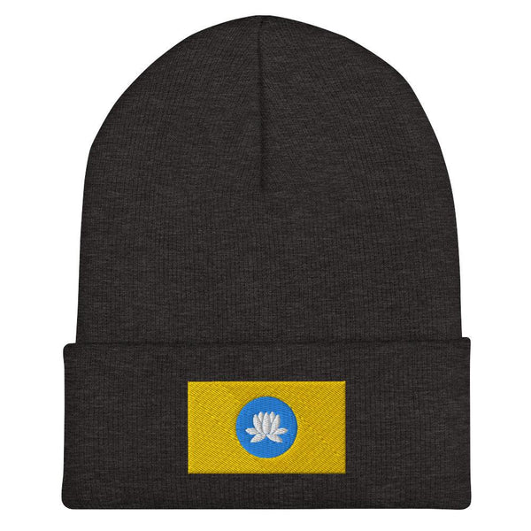 Kalmykia Flag Beanie - Embroidered Winter Hat