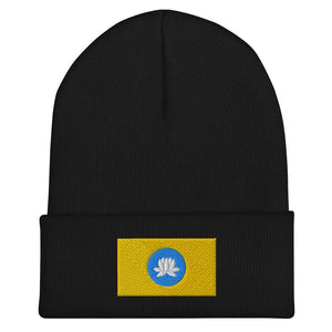 Kalmykia Flag Beanie - Embroidered Winter Hat