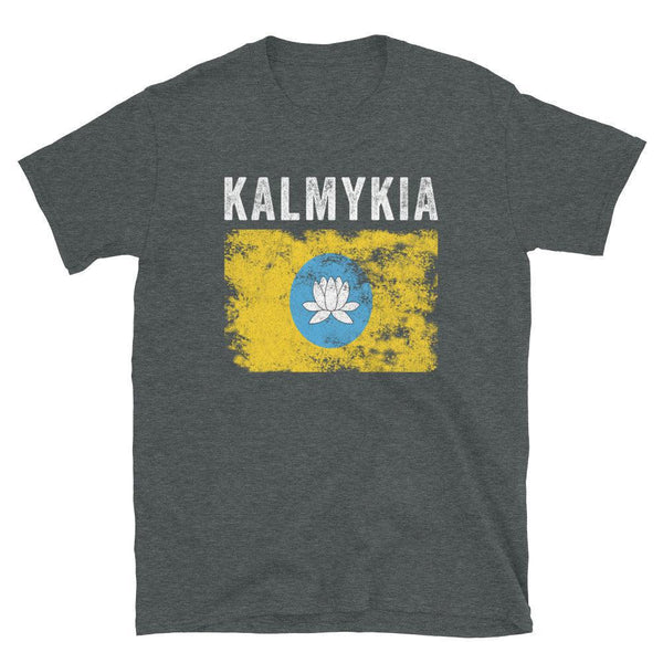 Kalmykia Flag Distressed - Kalmyk Flag T-Shirt