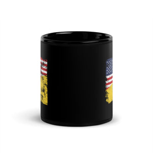 Kalmykia USA Flag Mug