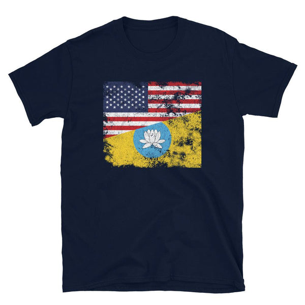 Kalmykia USA Flag T-Shirt