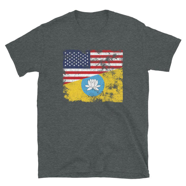 Kalmykia USA Flag T-Shirt