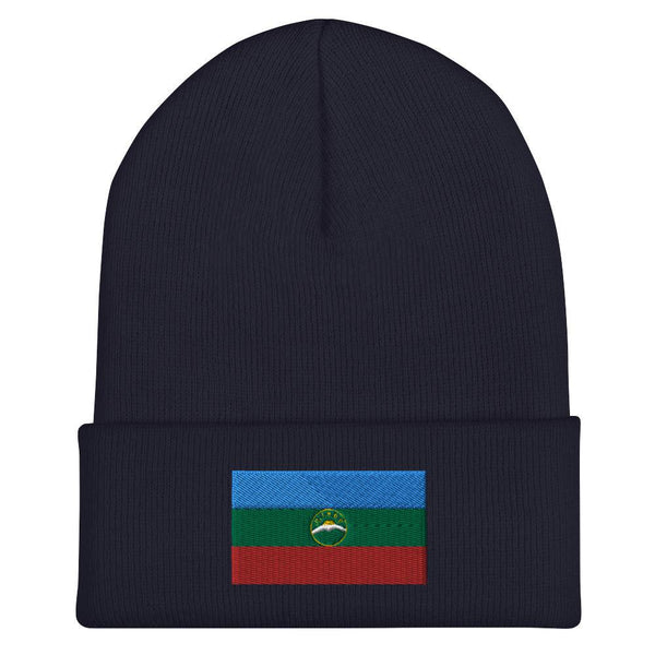 Karachay Cherkessia Flag Beanie - Embroidered Winter Hat