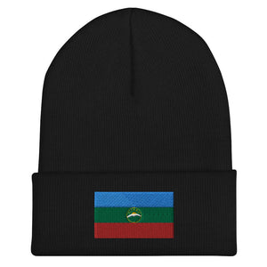 Karachay Cherkessia Flag Beanie - Embroidered Winter Hat