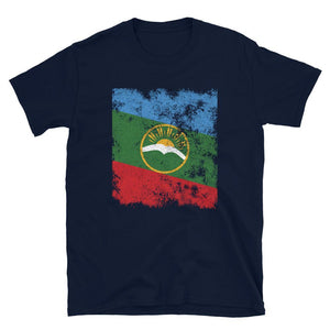 Karachay Cherkessia Flag - Distressed Flag T-Shirt