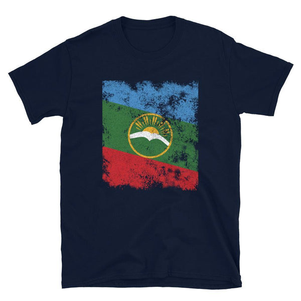 Karachay Cherkessia Flag - Distressed Flag T-Shirt