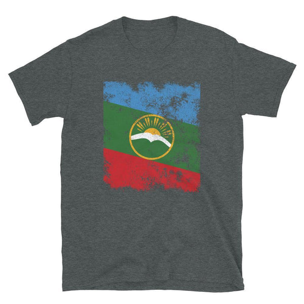 Karachay Cherkessia Flag - Distressed Flag T-Shirt