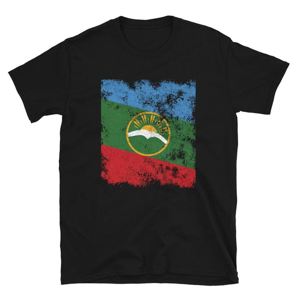 Karachay Cherkessia Flag - Distressed Flag T-Shirt