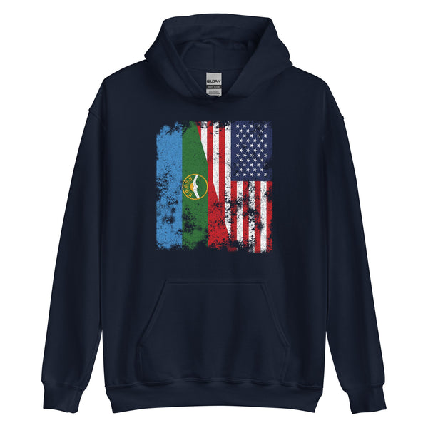 Karachay Cherkessia USA Flag Hoodie