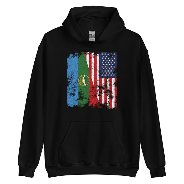 Karachay Cherkessia USA Flag Hoodie