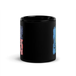 Karachay Cherkessia USA Flag Mug