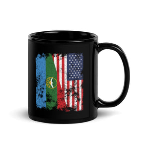 Karachay Cherkessia USA Flag Mug