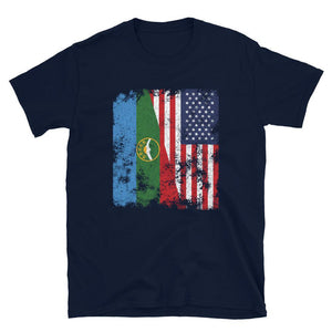 Karachay Cherkessia USA Flag T-Shirt