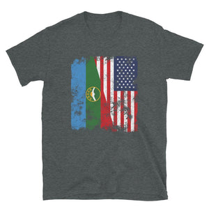 Karachay Cherkessia USA Flag T-Shirt