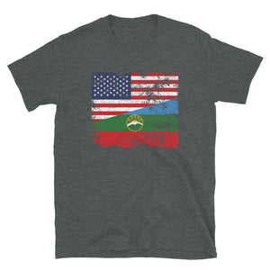 Karachay Cherkessia USA Flag T-Shirt