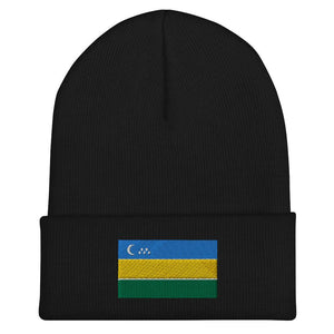 Karakalpakstan Flag Beanie - Embroidered Winter Hat