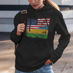 Karakalpakstan USA Flag Hoodie