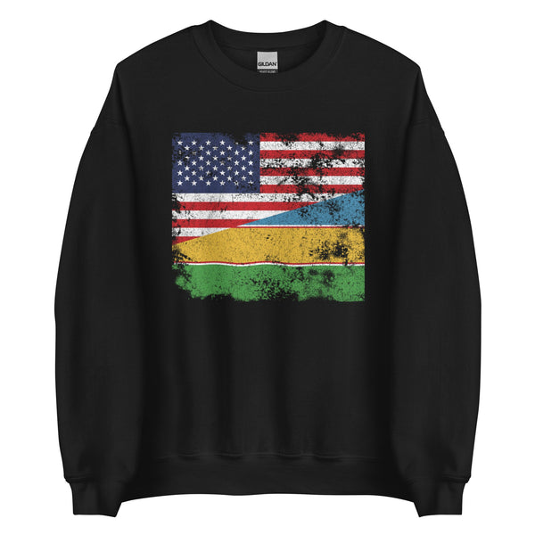 Karakalpakstan USA Flag Sweatshirt