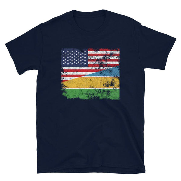 Karakalpakstan USA Flag T-Shirt