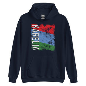 Karelia Flag - Distressed Flag Hoodie