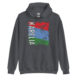 Karelia Flag - Distressed Flag Hoodie