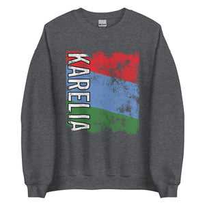 Karelia Flag - Distressed Flag Sweatshirt