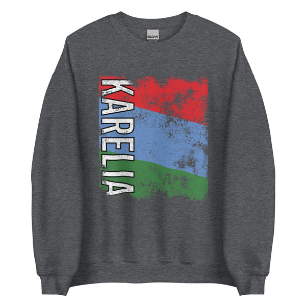 Karelia Flag - Distressed Flag Sweatshirt