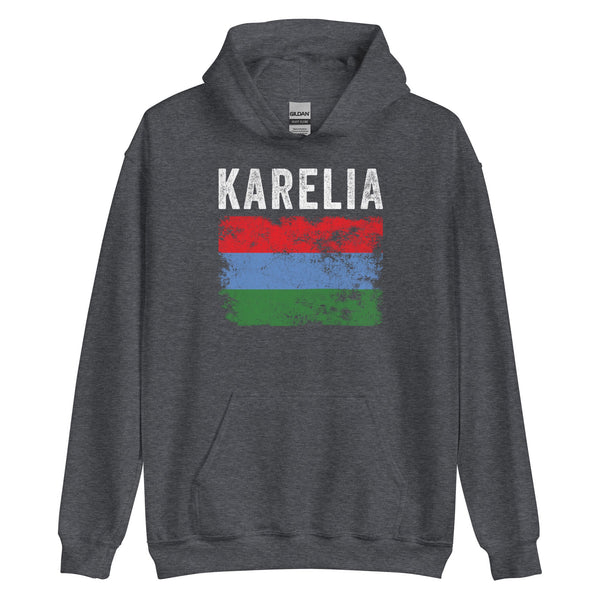 Karelia Flag Distressed - Karelian Flag Hoodie