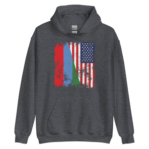 Karelia USA Flag - Half American Hoodie