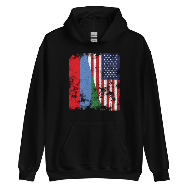 Karelia USA Flag - Half American Hoodie