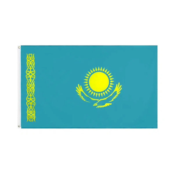 Kazakhstan Flag - 90x150cm(3x5ft) - 60x90cm(2x3ft)