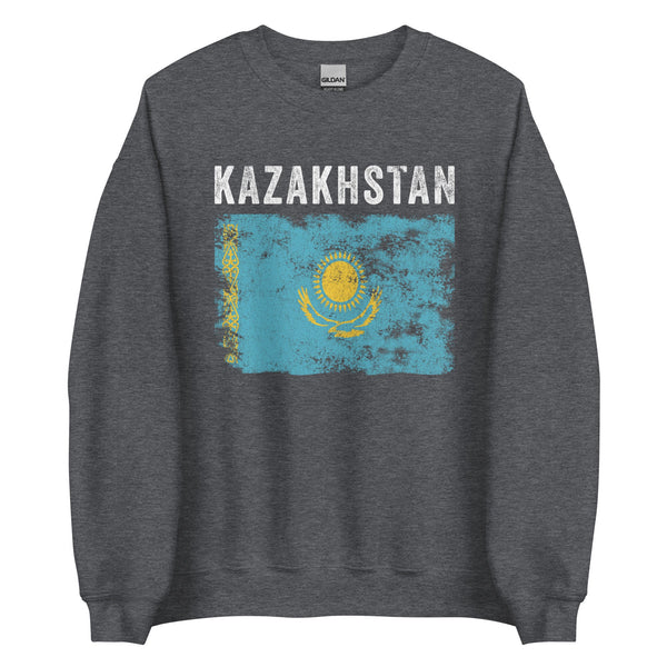 Kazakhstan Flag Vintage Kazakhstani Flag Sweatshirt