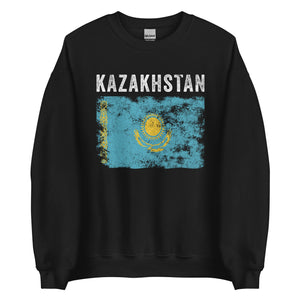 Kazakhstan Flag Vintage Kazakhstani Flag Sweatshirt