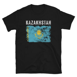 Kazakhstan Flag Vintage Kazakhstani Flag T-Shirt