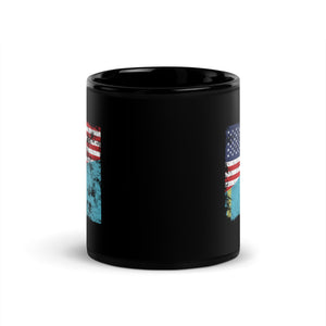 Kazakhstan USA Flag Mug