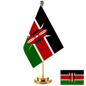 Kenya Desk Flag - Small Office Table Flag