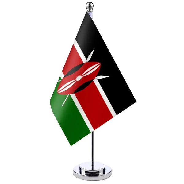 Kenya Desk Flag - Small Office Table Flag