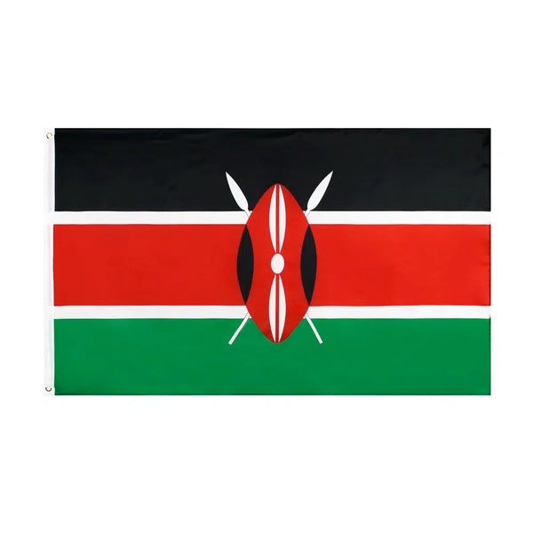 Kenya Flag - 90x150cm(3x5ft) - 60x90cm(2x3ft)