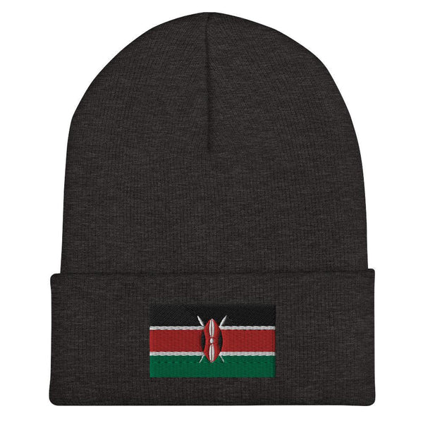 Kenya Flag Beanie - Embroidered Winter Hat