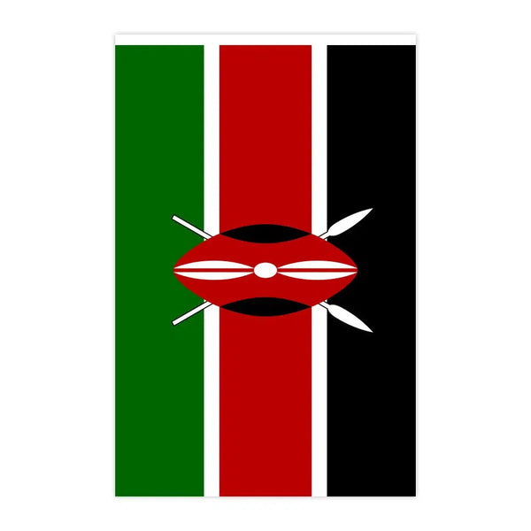 Kenya Flag Bunting Banner - 20Pcs