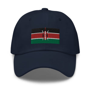 Kenya Flag Cap - Adjustable Embroidered Dad Hat