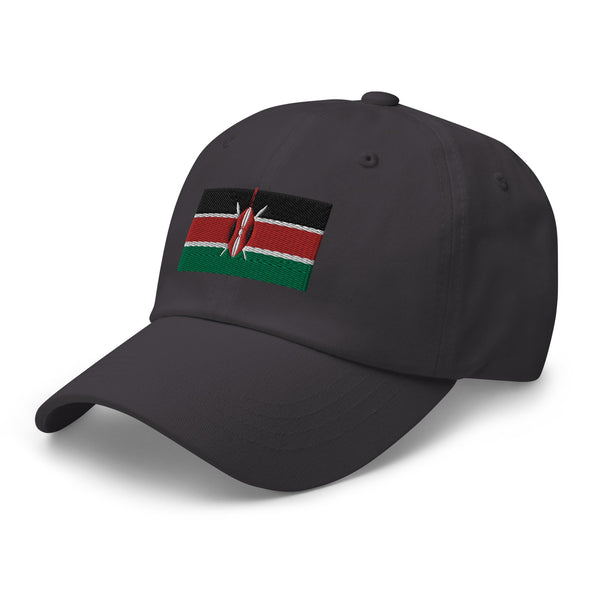 Kenya Flag Cap - Adjustable Embroidered Dad Hat