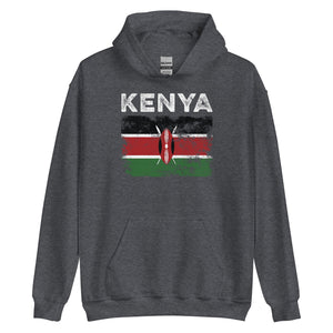 Kenya Flag Distressed - Kenyan Flag Hoodie