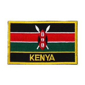 Bản vá cờ Kenya - May trên / Sắt trên bản vá