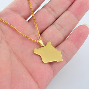 Kenya Map Necklace