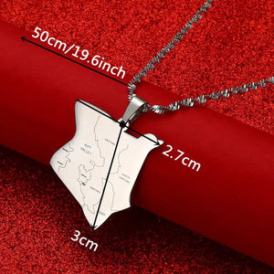 Kenya Map Necklace