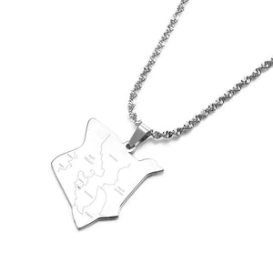 Kenya Map Necklace