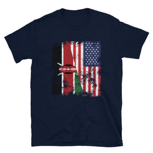 Kenya USA Flag - Half American T-Shirt